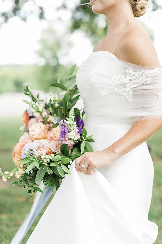 alisa adkison and miles svoboda garden style wedding in tennessee dress