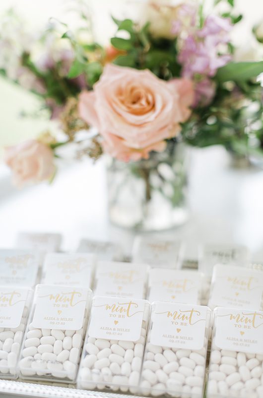 alisa adkison and miles svoboda garden style wedding in tennessee favors