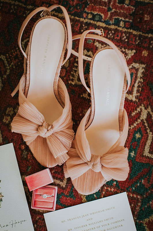 A Spring Wedding with a Blush Aesthetic Bridal Shoes