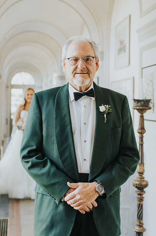 A Spring Wedding with a Blush Aesthetic Father of the Bride