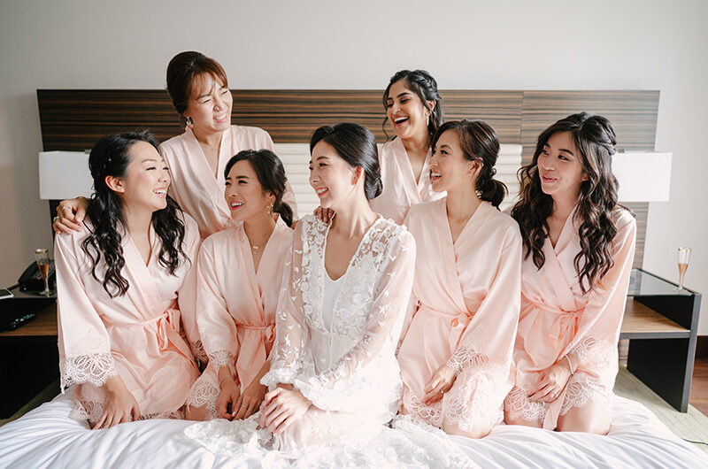 Esther Jang bridesmaids bed