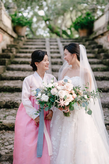 Esther Jang with mother