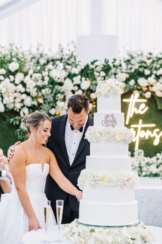 Mary Margaret and Michaels Wedding in Florida Cake