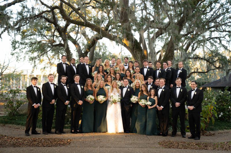 Mary Patterson and Rene Jauberts Wedding in Louisiana Bridal Party