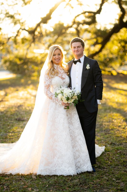 Mary Patterson and Rene Jauberts Wedding in Louisiana Bride and Groom