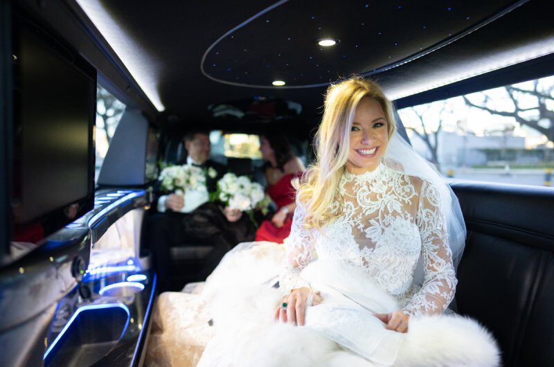 Mary Patterson and Rene Jauberts Wedding in Louisiana Car