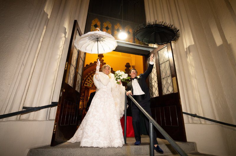 Mary Patterson and Rene Jauberts Wedding in Louisiana Grand Entrance