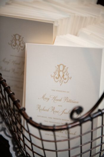 Mary Patterson and Rene Jauberts Wedding in Louisiana Invitations Mary Patterson and Rene Jauberts Wedding in Louisiana Invitations