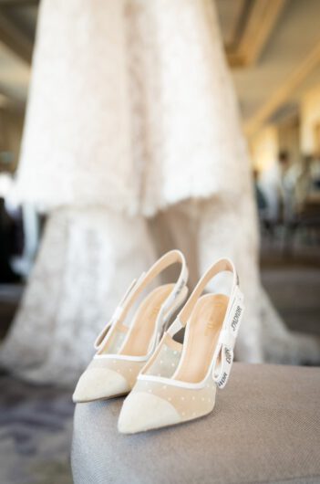 Mary Patterson and Rene Jauberts Wedding in Louisiana heels