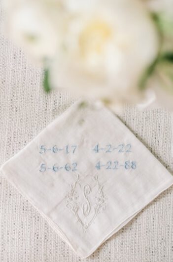 Mary Margaret and Michaels Wedding in Florida Handkerchief
