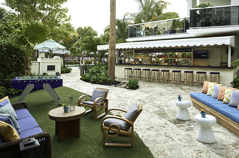 Retro Glam Paradise at The Confidante Miami Beach The Backyard