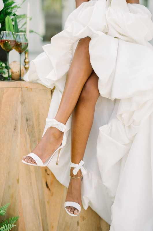 Styled By Southern Bride Casitas Garden Optic Sam Photography bridal shoes
