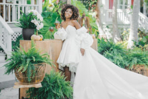 Styled By Southern Bride Casitas Garden Optic Sam Photography bride standing