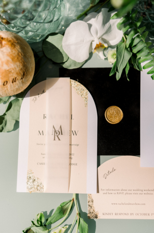 Styled By Southern Bride Casitas Garden Optic Sam Photography invitation