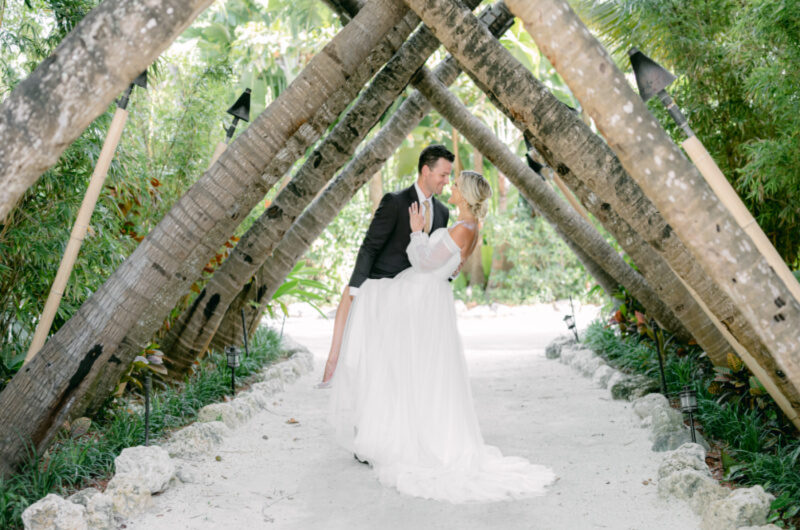 Styled By Southern Bride Cheeca Lodge Spa Island Reception Inspiration couple trees