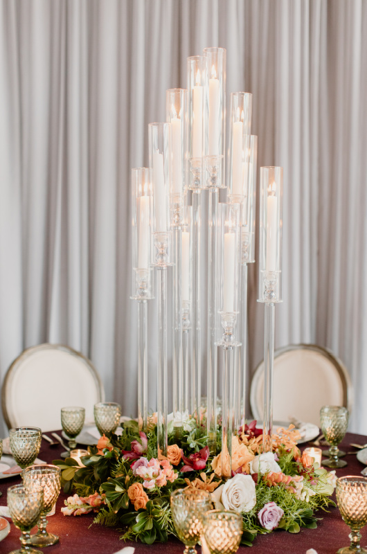 Styled By Southern Bride The Hotel At Avalon Reception Inspiration candelbra