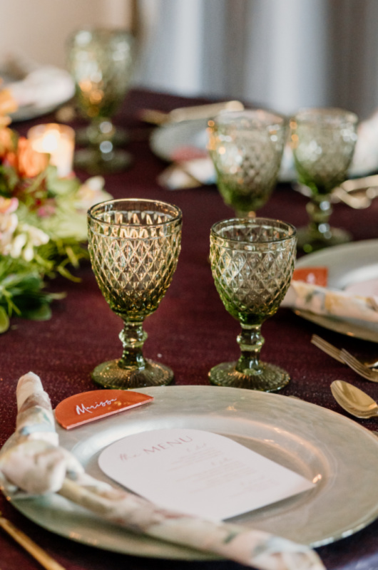 Styled By Southern Bride The Hotel At Avalon Reception Inspiration gold plates