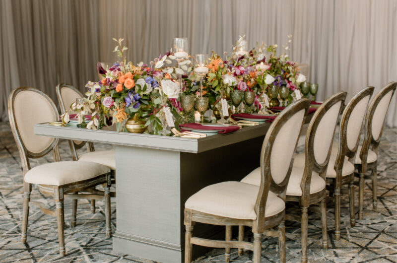 Styled By Southern Bride The Hotel At Avalon Reception Inspiration table setting