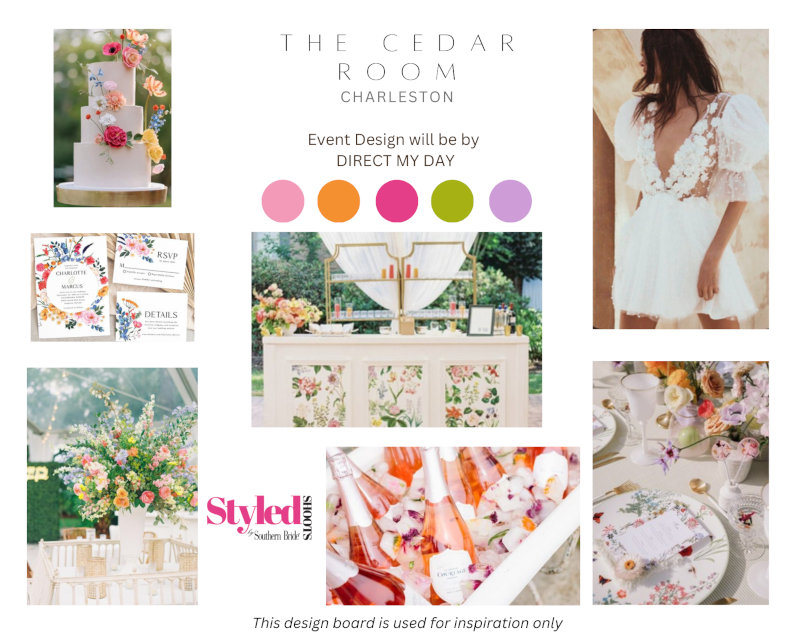 Styled SHOOTS Mood Board Charleston The Cedar Room