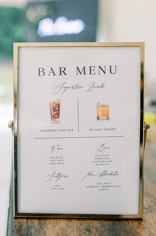 Kendall and Blake Marry in a Whimsical Ceremony at White Fox Cottage Bar Menu Kendall and Blake Marry in a Whimsical Ceremony at White Fox Cottage Bar Menu