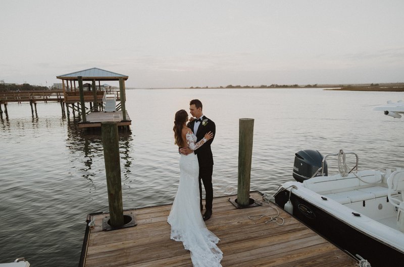Madelyn and Alex Marry in South Carolina Dock