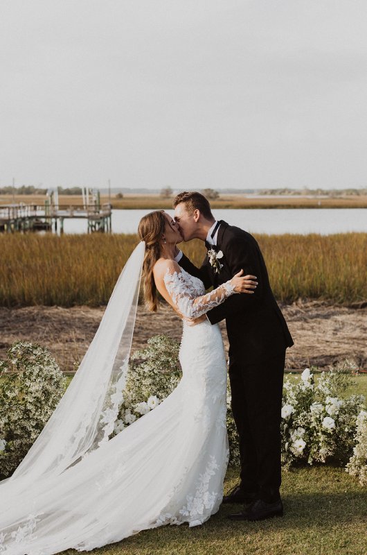 Madelyn and Alex Marry in South Carolina Kiss