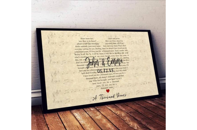 Personalized Wedding Gift Ideas By Amour Prints heartshaped