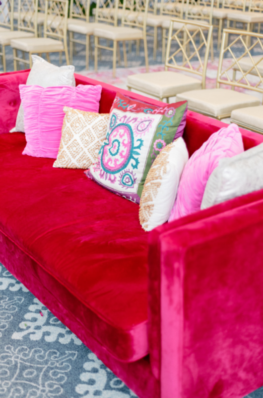 Styled By Southern Bride The Hotel At Avalon Ceremony Inspiration couch