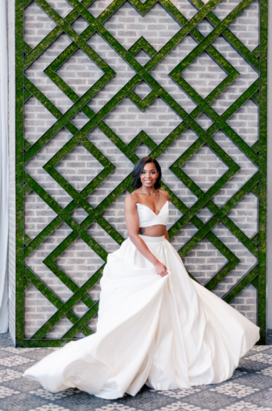 Styled By Southern Bride The Hotel At Avalon Ceremony Inspiration white dress