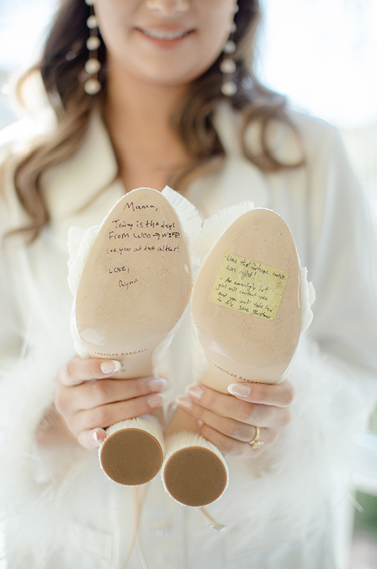 Calhoun Johnson writing on shoes Calhoun Johnson writing on shoes