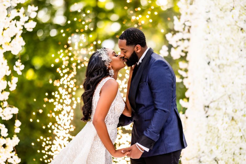 Joi Marlowe And Je'Mere Mooney Marry In Raleigh North Carolina celebration