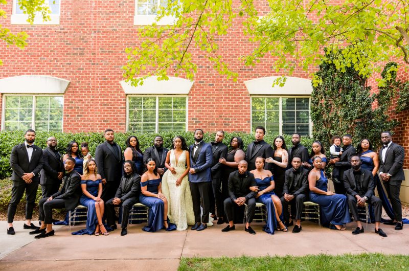 Joi Marlowe And Je'Mere Mooney Marry In Raleigh North Carolina group photo