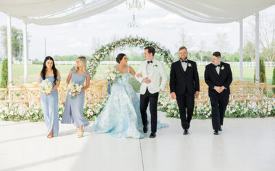 A Blooming Blue Spring Wedding in Augusta, GA