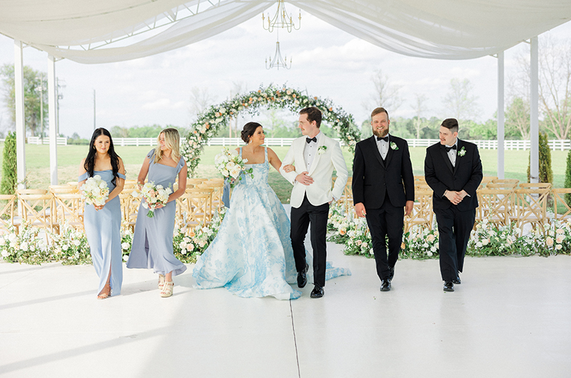 A Blooming Blue Spring Wedding in Augusta, GA