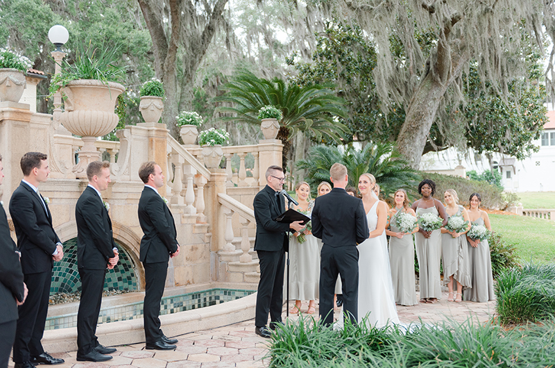 Kircher Heim Wedding bridal party at ceremony