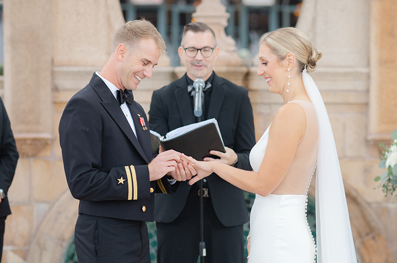 Kircher Heim Wedding placing rings