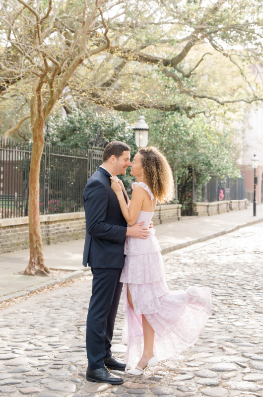 Romance In Charleston South Carolina street scene