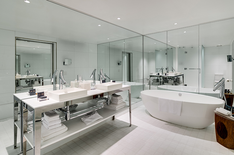 Celebrate Your Big Day in Style at SLS Miami Hotel Guest Room Bathroom