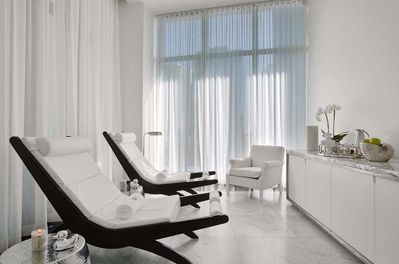 Celebrate Your Big Day in Style at SLS Miami Hotel Spa Relaxation Room