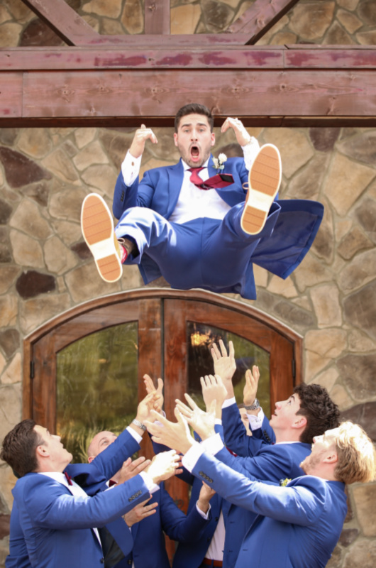 Gabby Appersol And Zachary Delgado groom in the air Gabby Appersol And Zachary Delgado groom in the air