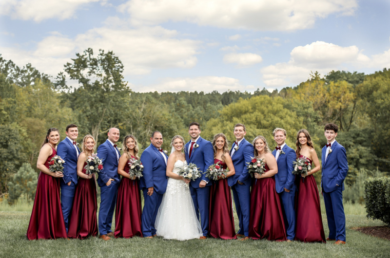 Gabby Apperson And Zachary Delgado bridal party
