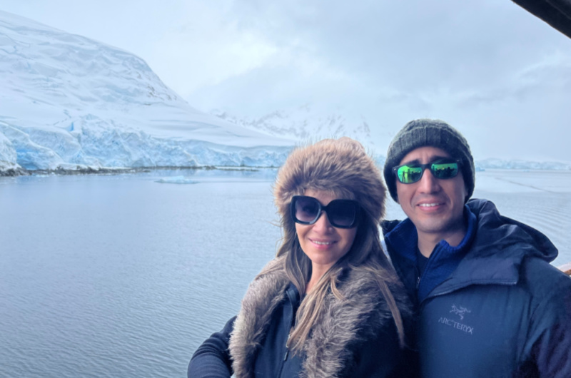 Honeymoon In Antarctica couple