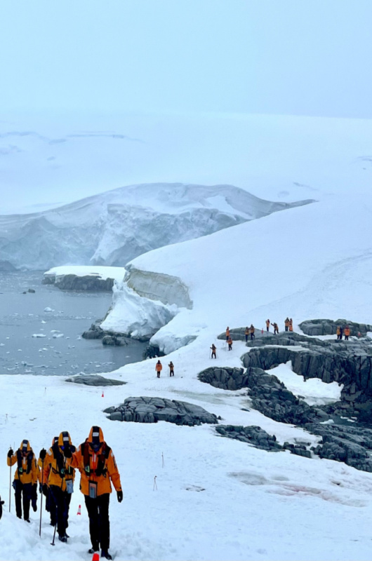 Honeymoon In Antarctica hiking