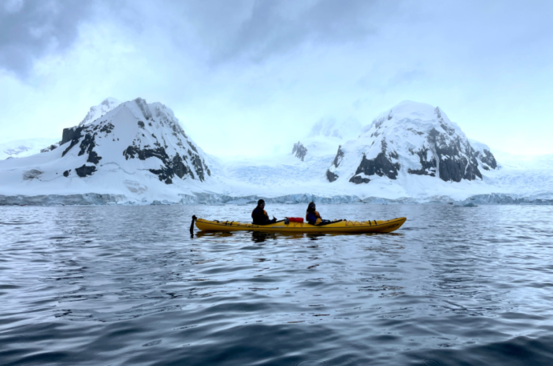 Honeymoon In Antarctica kayak