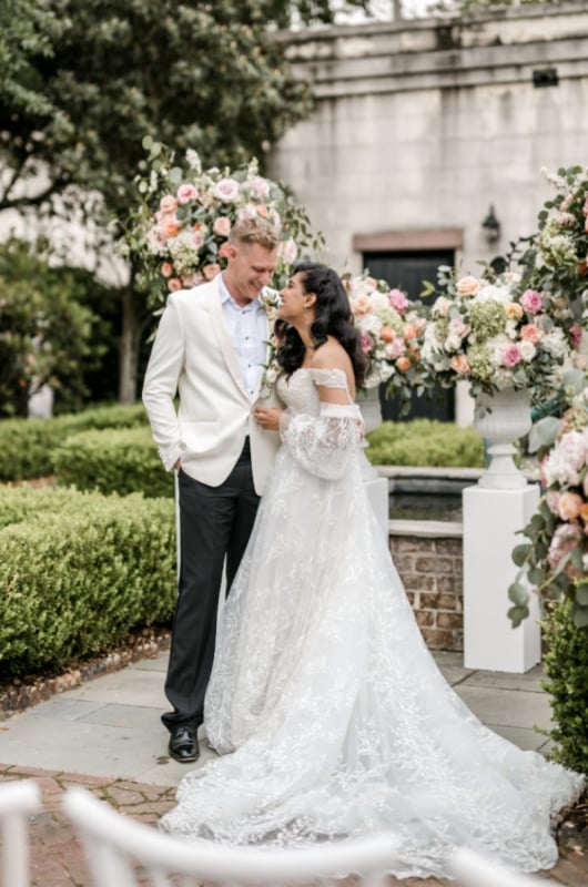 Styled Shoots By Southern Bride Harper Fowlkes House Inspiration couple laughing