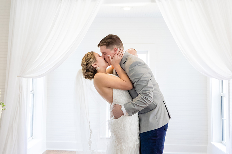 Emma and Kevin in Mississippi altar