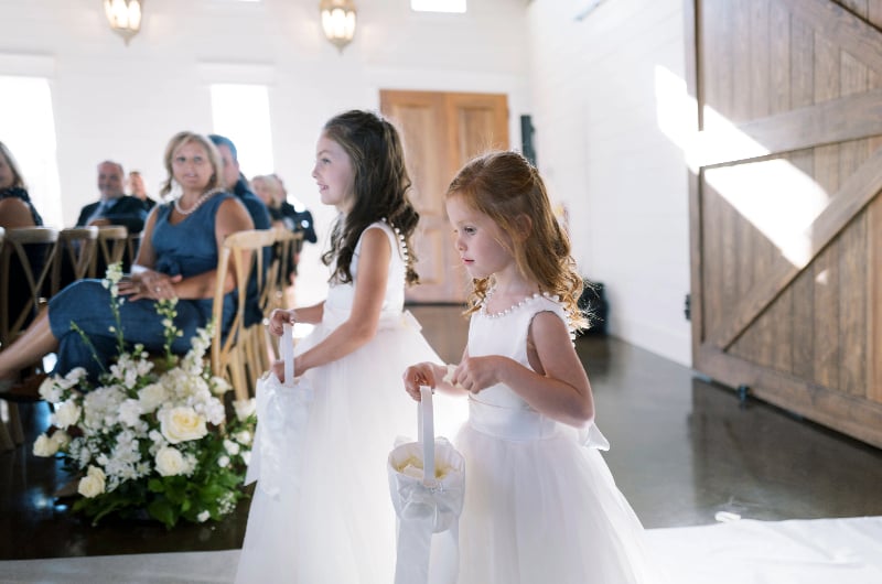 Lisby Wedding flower girls