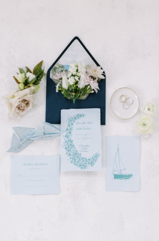 Sail Away With Me Charleston South Carolina invitations