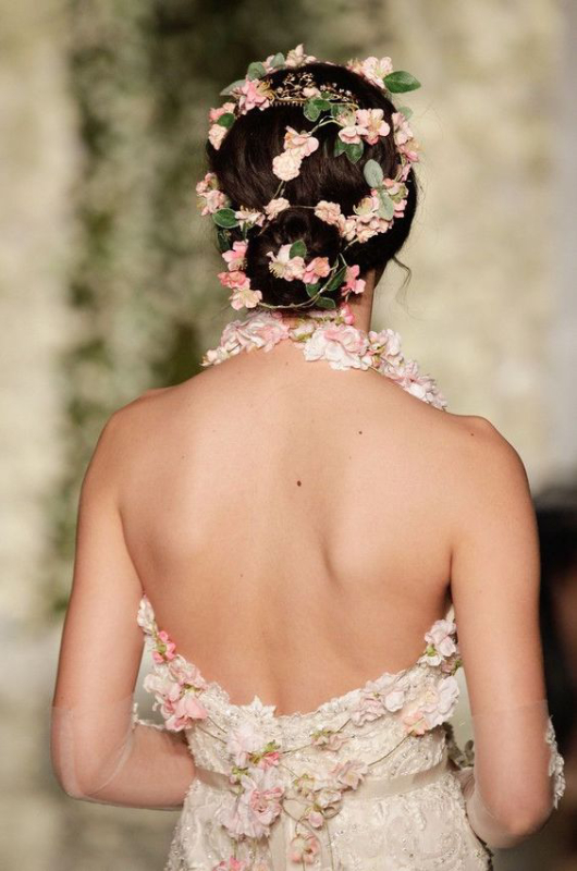 wedding fall hairstyles floral reemarca