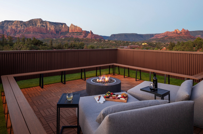 Ambiente A Landscape Hotel Sedona Arizona rooftop deck